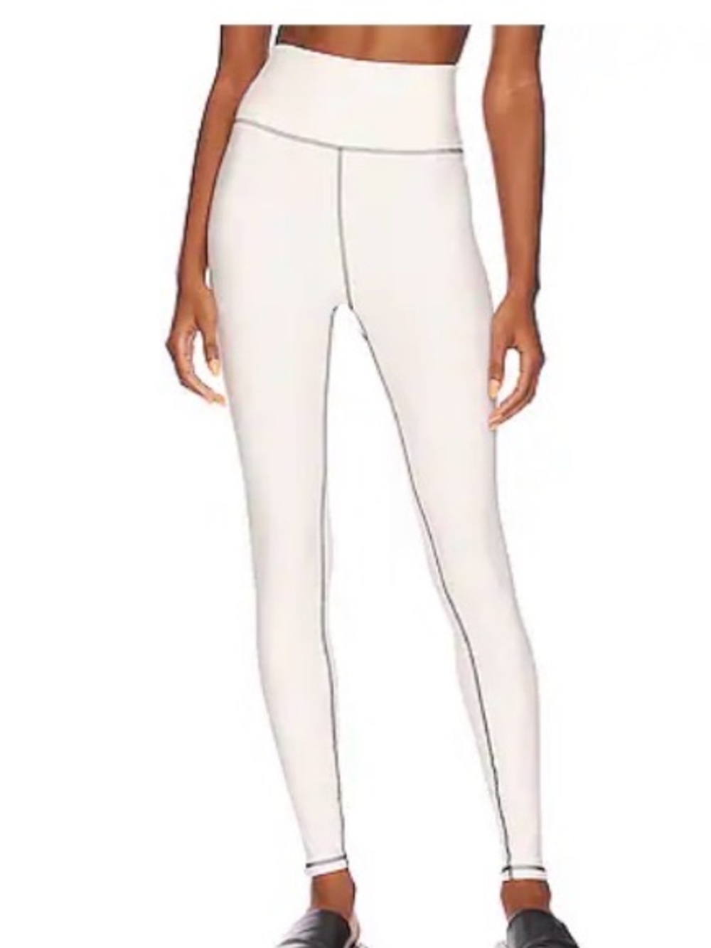 WeWoreWhat High-Waist Cream Leggings